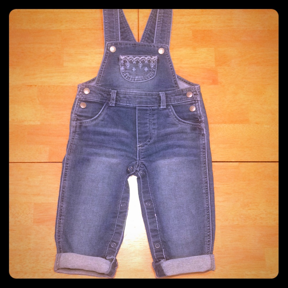 First Impressions Baby Denim overalls